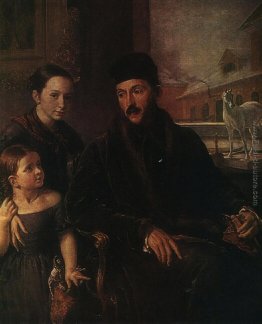 Ritratto di DP Voyeikov con la figlia e la governante di Miss So Ritratto di DP Voyeikov con la figlia e la governante di Miss So