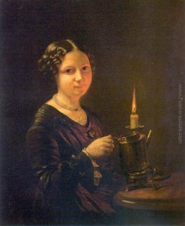 Ragazza con una candela Ragazza con una candela